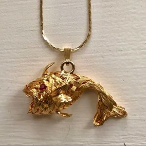 Vintage Fish Necklace